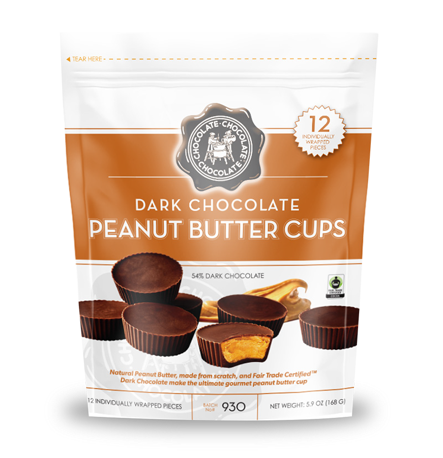 Dark Peanut Butter Cups 12 PC Pouch Bag Chocolate Chocolate