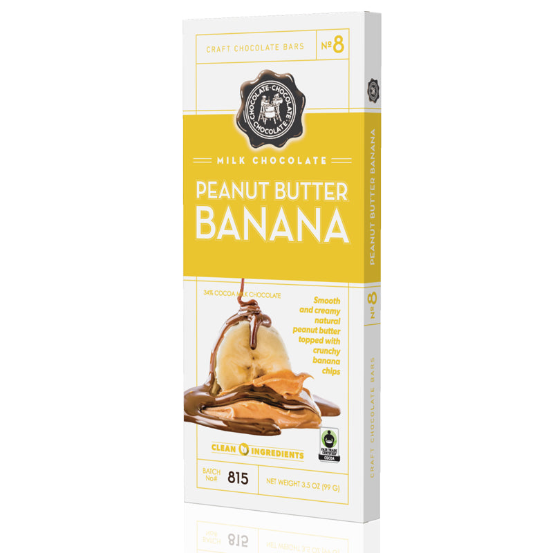 NO 8 - Milk Peanut Butter Banana Bar 3.5 OZ