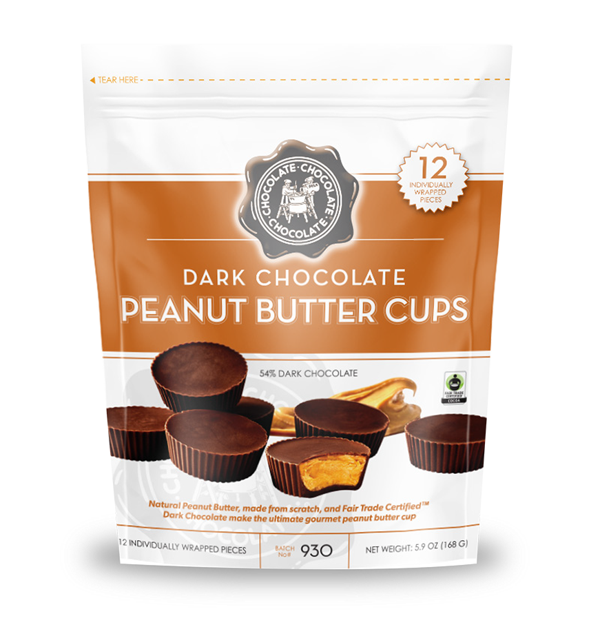 Dark Peanut Butter Cups - 12 PC - Pouch Bag