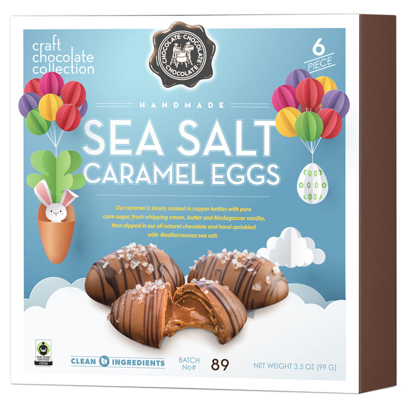 Milk Sea Salt Caramel Eggs - 6 Piece