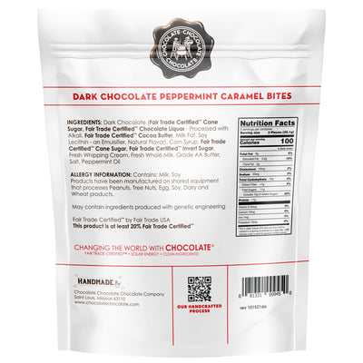 Dark Peppermint Caramel Bites 3.5 OZ
