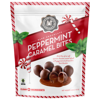 Dark Peppermint Caramel Bites 3.5 OZ