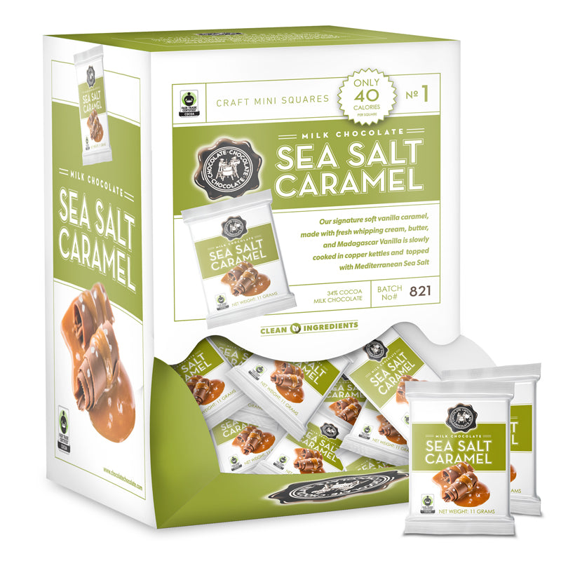 Sea Salt Caramel MINI SQUARES - 50 CT