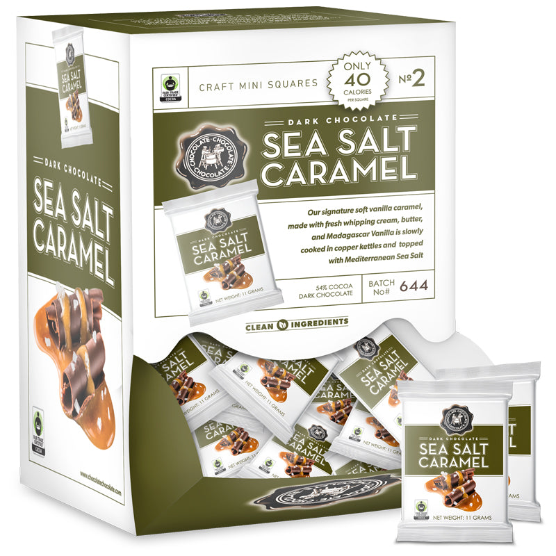 Sea Salt Caramel MINI SQUARES - 50 CT